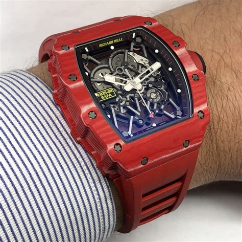 richard mille rafael nadal carbon skeleton dial rubber strap rm35-02|Richard Mille rm 035.